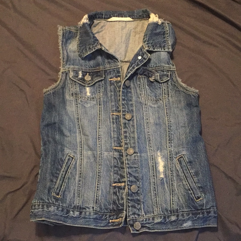 Denim jean vest